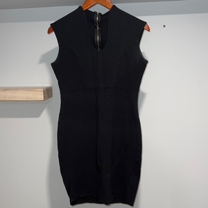 Black dress‎ high neckline